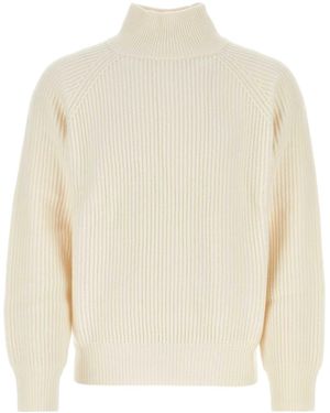 LeKasha Ivory Cashmere Jumper - White