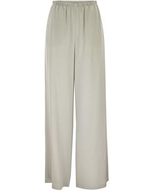 Max Mara Mxpmaga Zijden Crêpe De Chine-broek - Wit