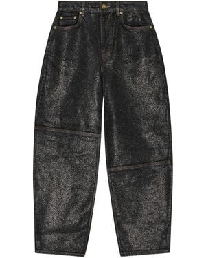 Ganni Organic Cotton Denim Jeans - Grey