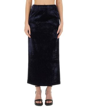 Fendi Slim-Fit Long Skirt - Schwarz