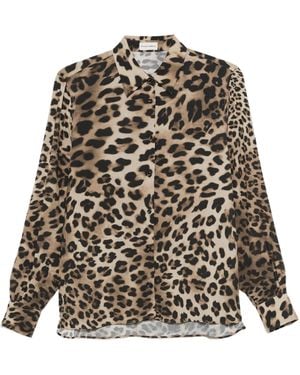 Officine Generale Elzini Leopard Voile Viscose - Multicolour