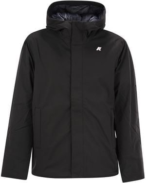 K-Way Jacko mit Kapuze -gepolsterte Jacke - Schwarz