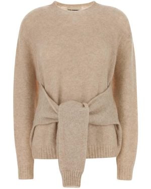 Des Phemmes Stretch Nylon Blend Sweater - Natural