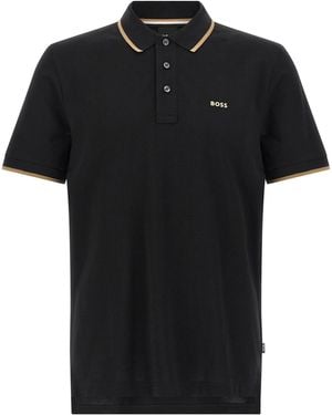 BOSS "Parlay 190" Poloshirt - Schwarz