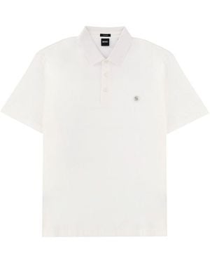 BOSS Polo Con Logo - White