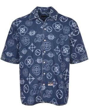 Evisu Shirt Made Of Denim - Blue