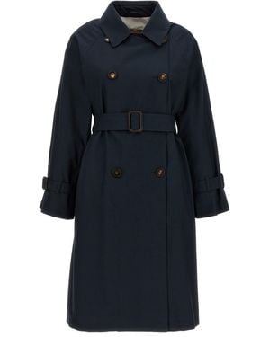 Max Mara Max Mara der Würfel 'Ctrench' Trench Coat - Blau