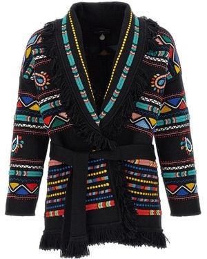 Alanui Cardigan "Memories Of The Savannah" - Schwarz