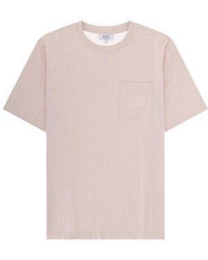 Maison Kitsuné T Shirt "Poetic Script" - Pink