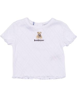 Burberry Inf Girl T Shirts - White