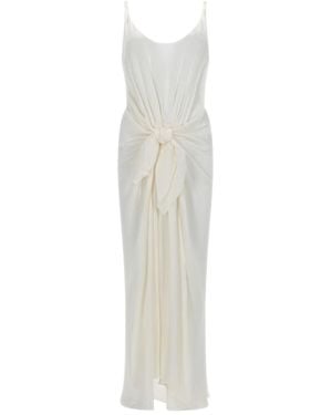 JW Anderson Scoop Neck Maxi Dress - White