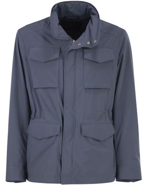 Paul & Shark Veldjack Van Technische Stof - Blauw