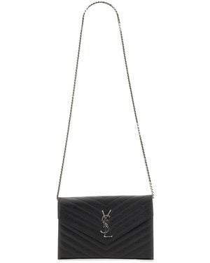 Saint Laurent Pochette "Cassandre" Con Catena - White