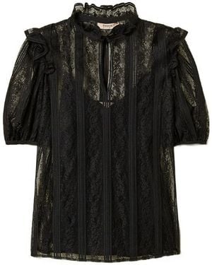 Twinset Lace Blouse - Black