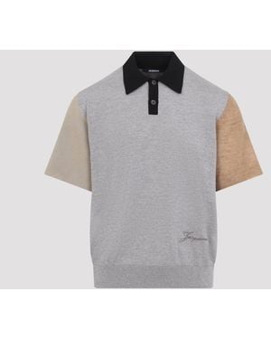 Jacquemus Le Polo Arlequin - Gray