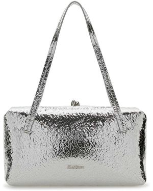 Jil Sander Nappa Leather Goji Pillow Shoulder Bag - Grey