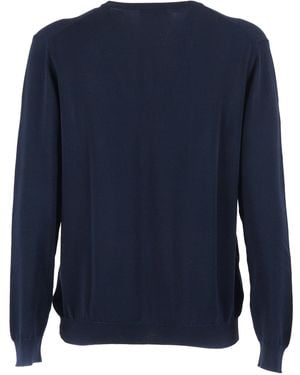 SLOWEAR ZANONE Giro Ml Cotton Jumper - Blue