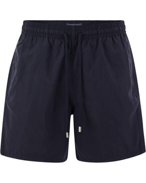 Vilebrequin Gewoon Gekleurde Strandshorts - Blauw