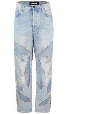 Barrow Jeans Straight Con Patch - Blue