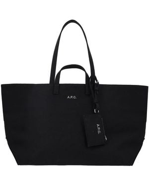 A.P.C. "Le Drummer" Tote Bag - Black