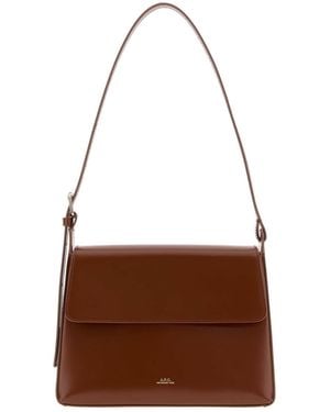 A.P.C. Virginie Small Shoulder Bag - Brown