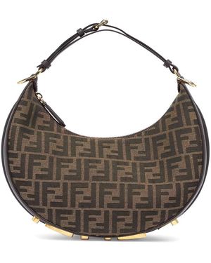 Fendi Borsa "Graphy" Small - Gray