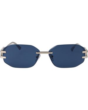 Versace Geometrical Sunglasses 0 Ve2274 100080 - Blue