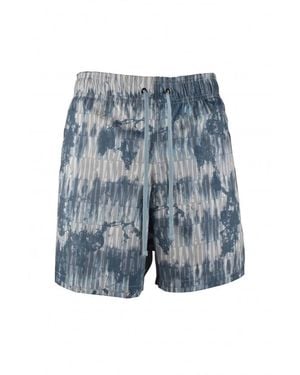 Amiri Swim Shorts With Print - Blue