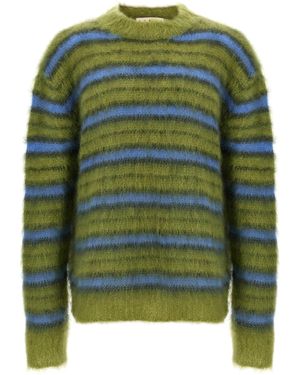 Marni Brushed Mohair Sweater - Grün