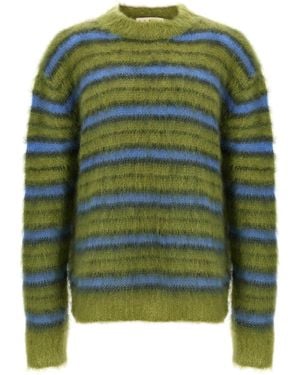 Marni Striped Sweater Maglioni-Uomo - Verde
