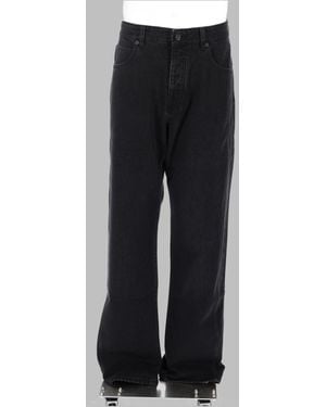 Balmain Jeans Vestibilità Ampia - Black