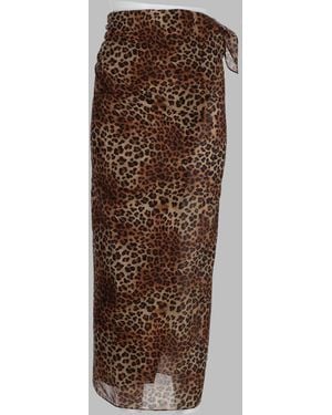 MC2 Saint Barth Animal Print Swimsuit - Brown