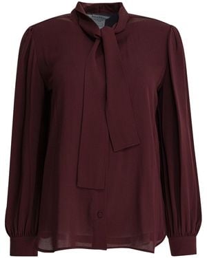 Max Mara Silk Button-Up Shirt - Purple