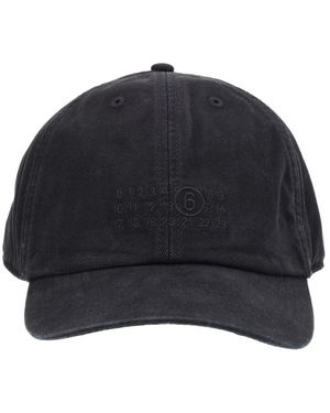 MM6 by Maison Margiela Cotton Canvas Hat - Blue