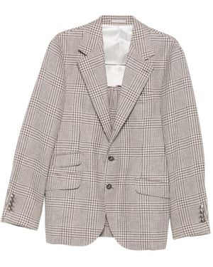 Brunello Cucinelli Single-Breasted Jacket - Grey