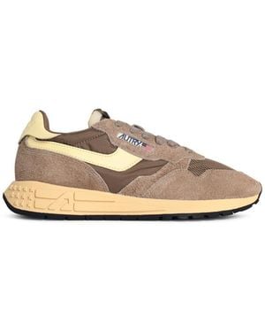 Autry Sneakers 'Reelwind Low' aus braunem Wildledergemisch - Natur