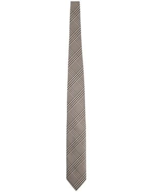 Tom Ford Printed Silk Tie Ties & Bow - White