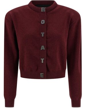 ROTATE BIRGER CHRISTENSEN "Firm Knit"-Cardigan - Rot
