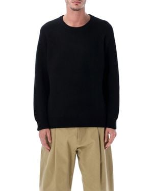 Corridor NYC Wool And Cashmere Blend Ribbed Crewneck Jumper - Blue