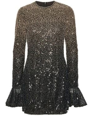 ROTATE BIRGER CHRISTENSEN Beaded Mini Dress - Black