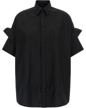 Balenciaga Hemd mit Umschlagmanschette - Schwarz