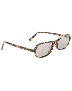 Miu Miu Eyewear Acetate Sunglasses - Metallic