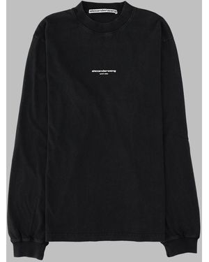 Alexander Wang Cotton Graphic T-Shirt - Black