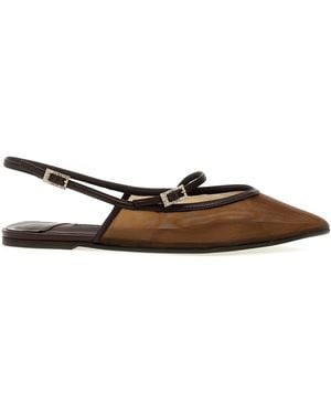 Le Silla 'Morgana' Slingback - Braun
