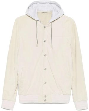 Eleventy Elegenta bombardero con capucha - Blanco