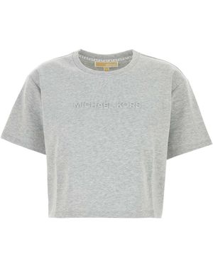MICHAEL Michael Kors Cotton Blend T-Shirt - Grey