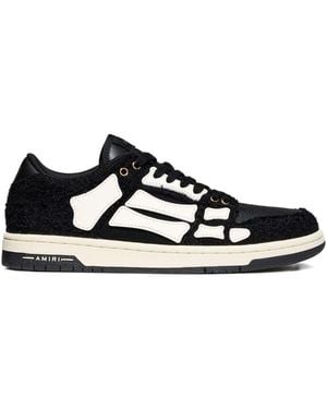 Amiri Low-Top Trainers With Textured Panels - Black