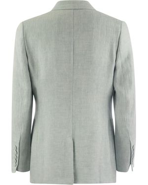ジャケット SAULINA ANTONELLA - Double-breasted cotton blend jacket Saulina Antonella Double Breasted Cotton Blend Jacket In