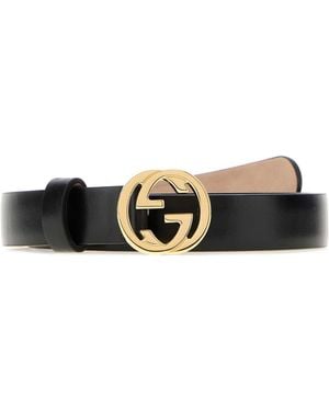 Gucci Logo Buckle Belt - White