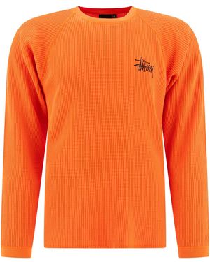Stussy "Basic Stock" Thermal T -Shirt - Orange